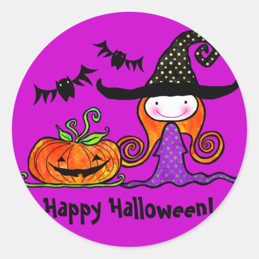 Hallo Winnie! Runder Aufkleber (Vorderseite)