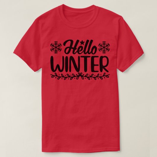 Hallo Winter 4 T-Shirt (Design vorne)