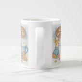 Hallo Winter.Cosy Reindeer, Hot Cocoa, Gingerbret Jumbo-Tasse (Rückseite)