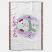 Hallo Winter Decke (Vorderseite Vertikal)