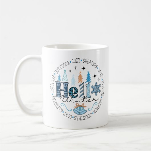 Hallo Winter-Kaffee Kaffeetasse (Links)