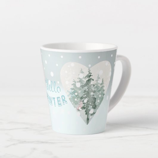 Hallo Winter Milchtasse (Rechte Ecke)