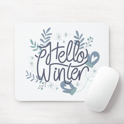 Hallo Winter Mousepad (Mit Mouse)