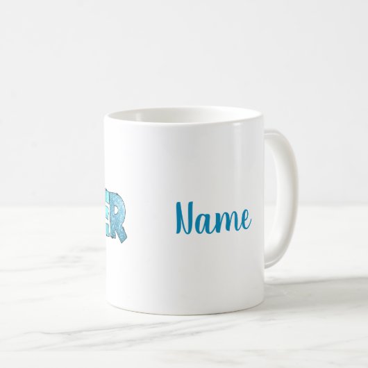Hallo Winter Personalisiert Kaffeetasse (VorderseiteRechts)