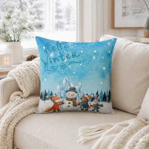 Hallo Winter Personalisierte Wurfkissen Kissen