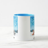 Hallo Winter Personalisierter Becher Tasse (Zentrum)