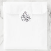 Hallo Winter Pinguin Aufkleber (Tasche)