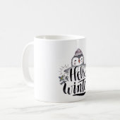 Hallo Winter Pinguin Tasse (Vorderseite Links)