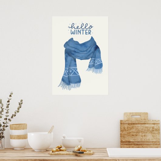 Hallo Winter Poster (Küche)