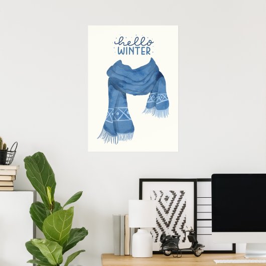 Hallo Winter Poster (Heimbüro)