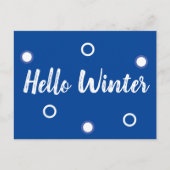 Hallo Winter Postkarte (Vorderseite)