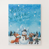 Hallo Winter-Puzzle mit übergroßen Teilen Puzzle (Vertikal)