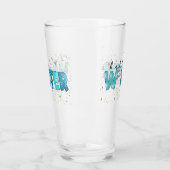 Hallo Winter Snowman Customize Glas (Links)