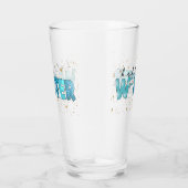 Hallo Winter Snowman Customize Glas (Rechts)