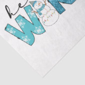 Hallo Winter Snowman Customize Seidenpapier (Ausschnitt)