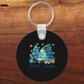 Hallo Winter Sweet Cosy Kaffeeliebhaber Snowman Ch Schlüsselanhänger (Vorderseite)