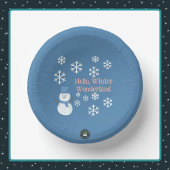 Hallo, Winter Wonderland Pappteller