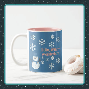 Hallo, Winter Wonderland Zweifarbige Tasse