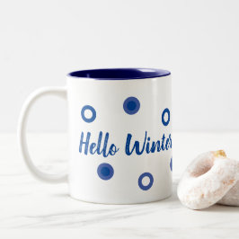 Hallo Winter Zweifarbige Tasse