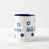 Hallo Winter Zweifarbige Tasse (Mittel)