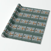 Hallo Wintertiere Hirsche Fox Bär Gemütliche Jahre Geschenkpapier (Ungerollt)