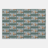 Hallo Wintertiere Hirsche Fox Bär Gemütliche Jahre Geschenkpapier Set (Vorderseite)