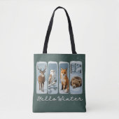 Hallo Wintertiere Hirsche Fox Bär Gemütliche Jahre Tasche (Vorderseite)