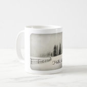Hallo Winterwald im Schnee Kaffeetasse (Vorderseite Links)