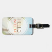 Hallo Woche 2 Gepäckanhänger (Vorderseite horizontal)