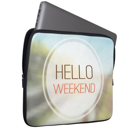 Hallo Wochenende 2 Laptopschutzhülle (Vorne Rechts)