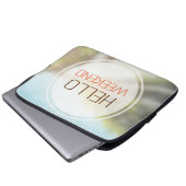 Hallo Wochenende 2 Laptopschutzhülle (Vorne Knopf)
