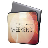 Hallo Wochenende 3 Laptopschutzhülle (Vorderseite Links)