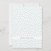 hallo world | Blue Dots Baby Foto Birth Ankündigung (Rückseite)