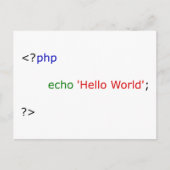 hallo world postkarte (Vorderseite)