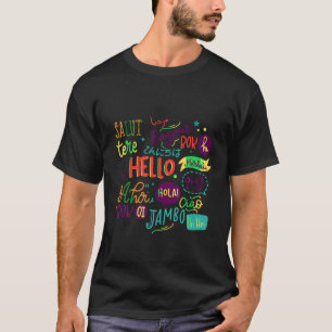 Hallo Wort in verschiedenen Sprachen Funny Summer T-Shirt