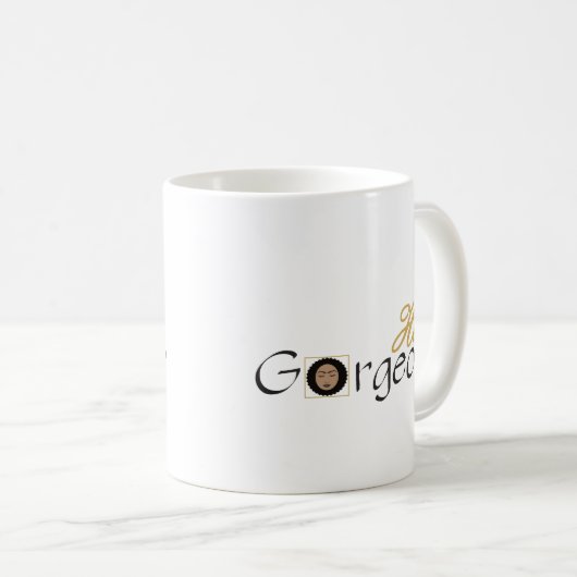 Hallo wunderschön kaffeetasse (VorderseiteRechts)