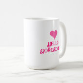 Hallo, wunderschön kaffeetasse (VorderseiteRechts)