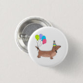 Hallo Wurst Hund Dackel Hund Liebhaber Schlüsselan Button (Vorne & Hinten)