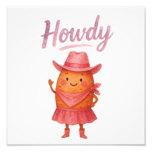 Hallo Yam-Cowgirl Fotodruck