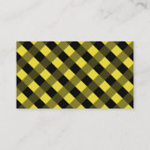 Hallo ! Yellow & Black Private Tutor Visitenkarte (Rückseite)
