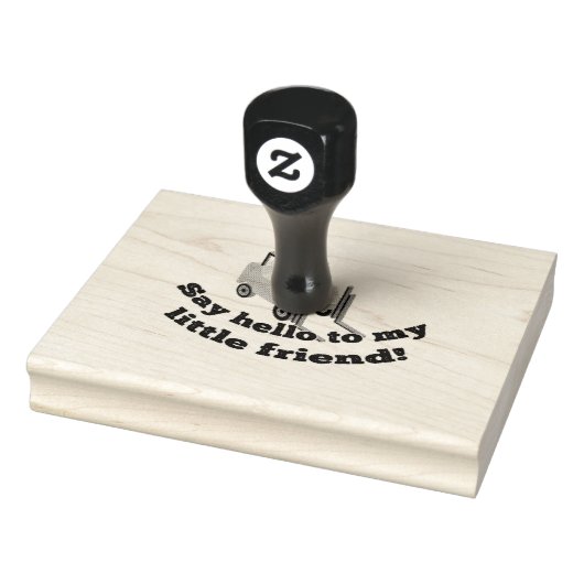 Hallo zu meinem Gabelstapler Gummistempel (Stempel)