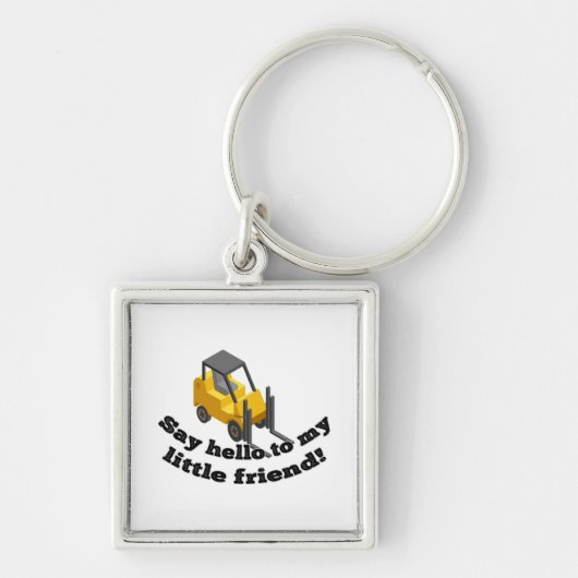 Hallo zu meinem Gabelstapler Schlüsselanhänger (Vorne)