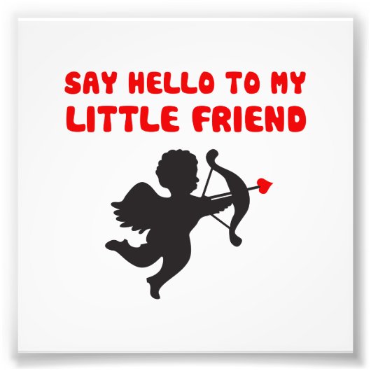 Hallo zu meinem kleinen Freund Valentinstag Fotodruck (Vorne)