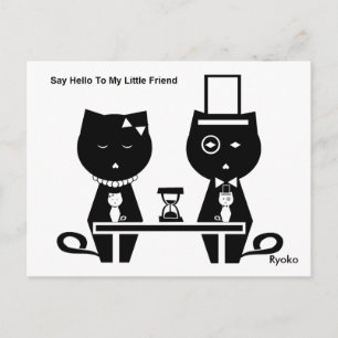Hallo zu meiner kleinen Freundin Postcard Postkarte