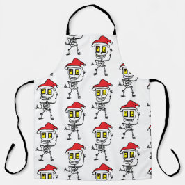 Hallo zu sagen: Albern Skully Holiday Schürze