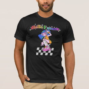 Hallo Zukunft Y2K Anime Mädchen T-Shirt