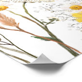 Hallo zum Frühling Geburtstag Begrüßungszeichen Poster (Ecke)