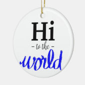 Hallo zum Namen der blauen weißen Geburtsstadien d Keramik Ornament (Links)