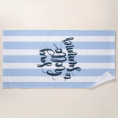 Hallo zum Sommer Strandtuch (Vorderseite)