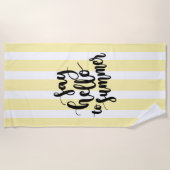 Hallo zum Sommer Strandtuch (Vorderseite)